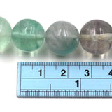 (fluorite001) 15mm Round Fluorite Beads