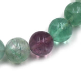 (fluorite001) 15mm Round Fluorite Beads
