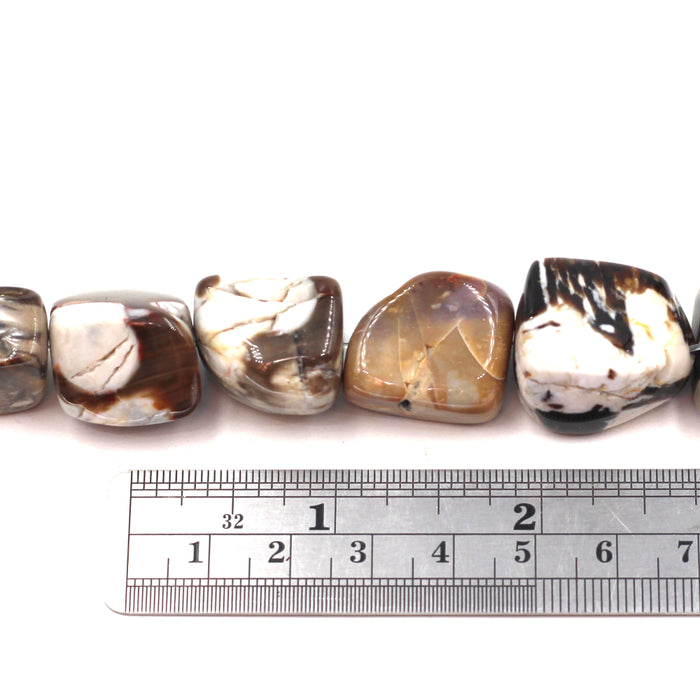 (jas105) Peanut Wood Jasper Nuggets