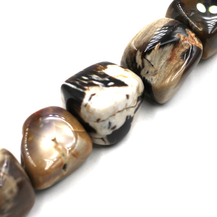 (jas105) Peanut Wood Jasper Nuggets