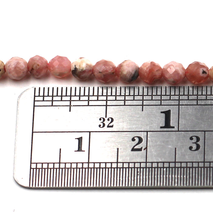 4mm Faceted Rhodocrosite
