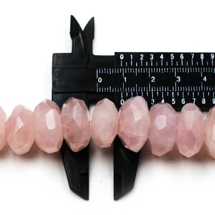 (qtz069) Simple Faceted Rose Quartz