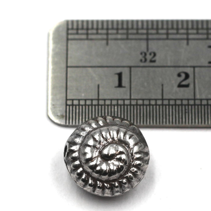 (SB-012) Sterling Snail Shell Bead