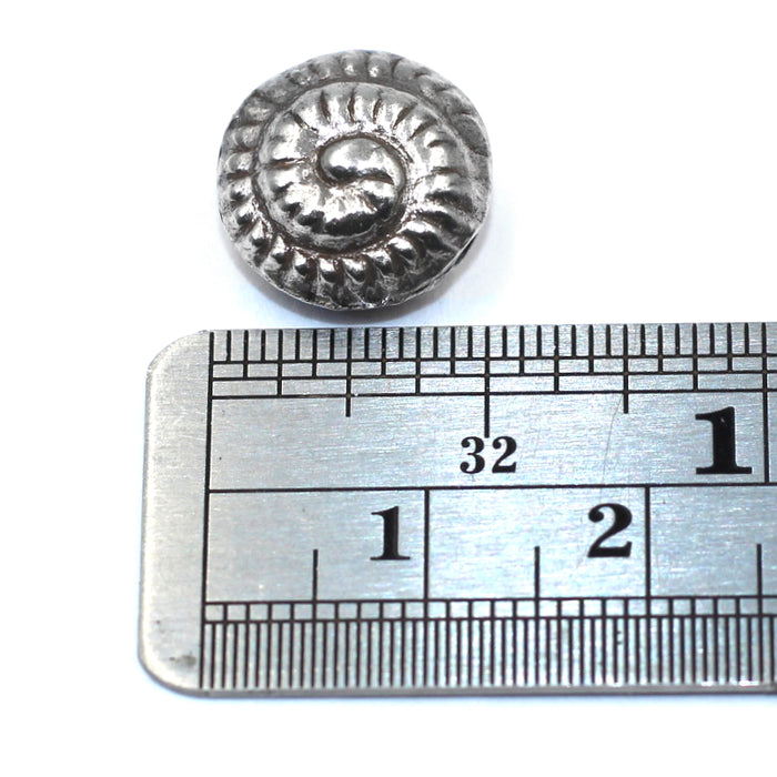 (SB-012) Sterling Snail Shell Bead