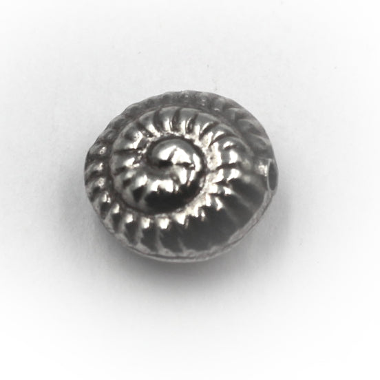 (SB-012) Sterling Snail Shell Bead
