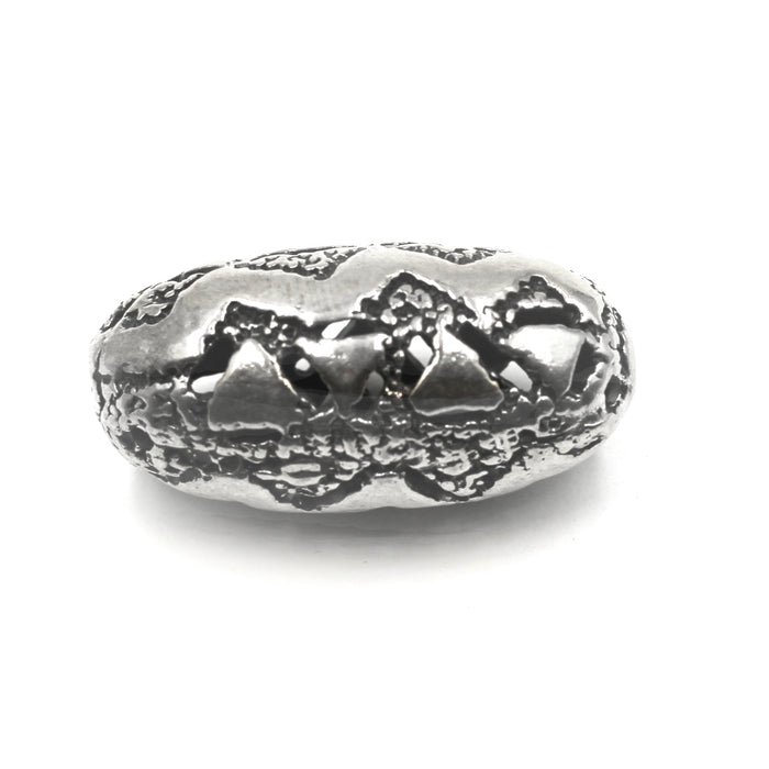 (SB-003) Sterling Aztec Bead