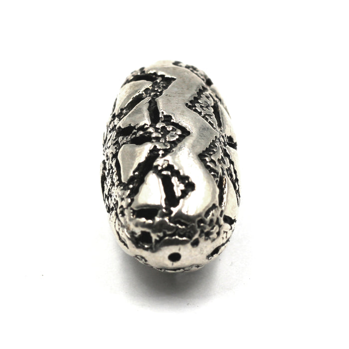 (SB-003) Sterling Aztec Bead