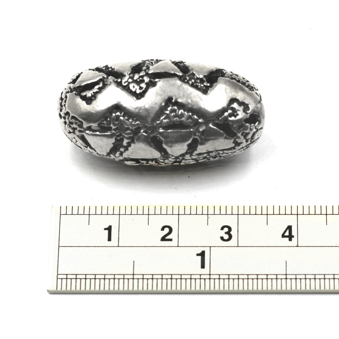(SB-003) Sterling Aztec Bead