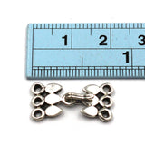 (scl030) Sterling Silver 3 Strand Hook Clasp