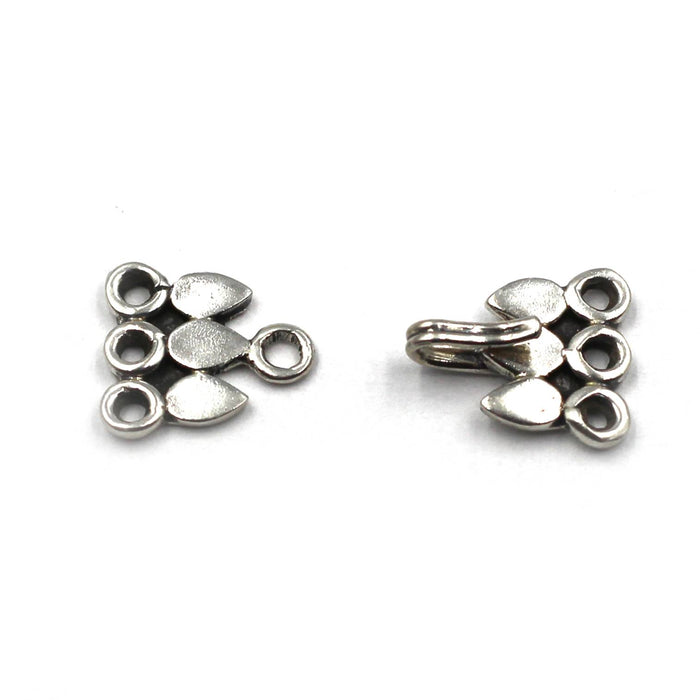 (SCL-030) Sterling Silver 3 Strand Hook Clasp