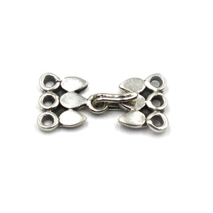 (scl030) Sterling Silver 3 Strand Hook Clasp