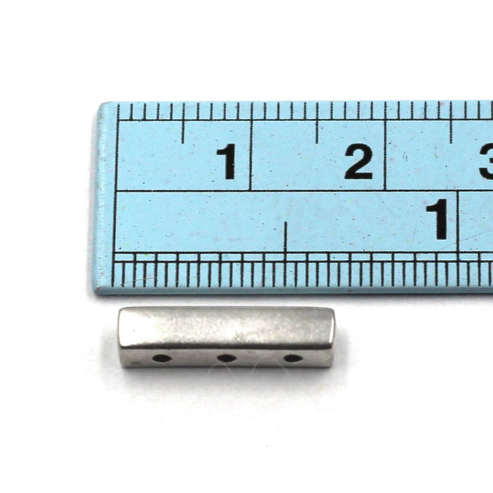 (sf026) Sterling Silver 3 Hole Spacer Bar