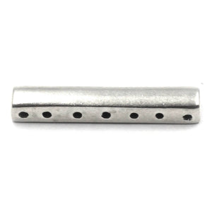 (sf028) Sterling Silver Seven Hole Spacer Bar