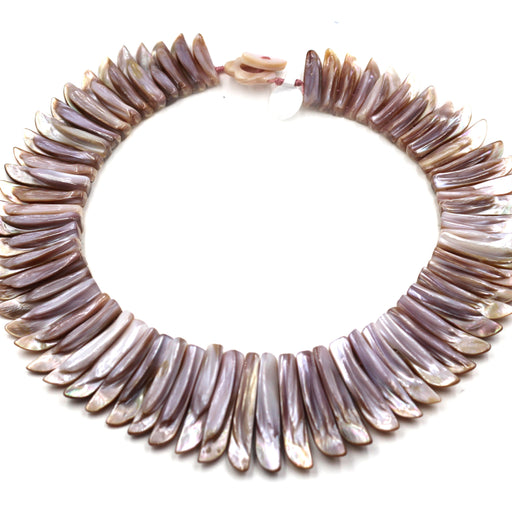 Graduated Pink Mussel Shell Tips