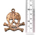 Bronze Skull & Crossbones Pendant