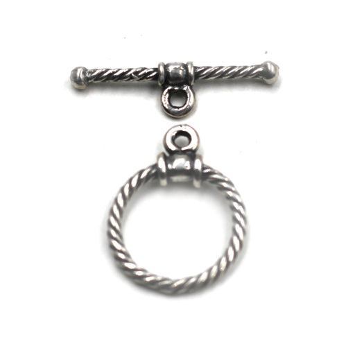 Small Sterling Twist Toggle