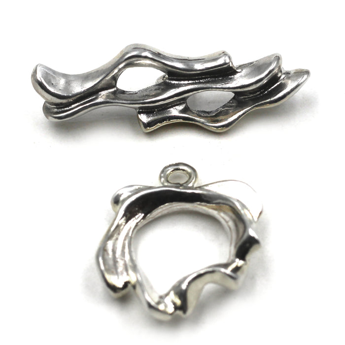 Sterling Sculptural Toggle