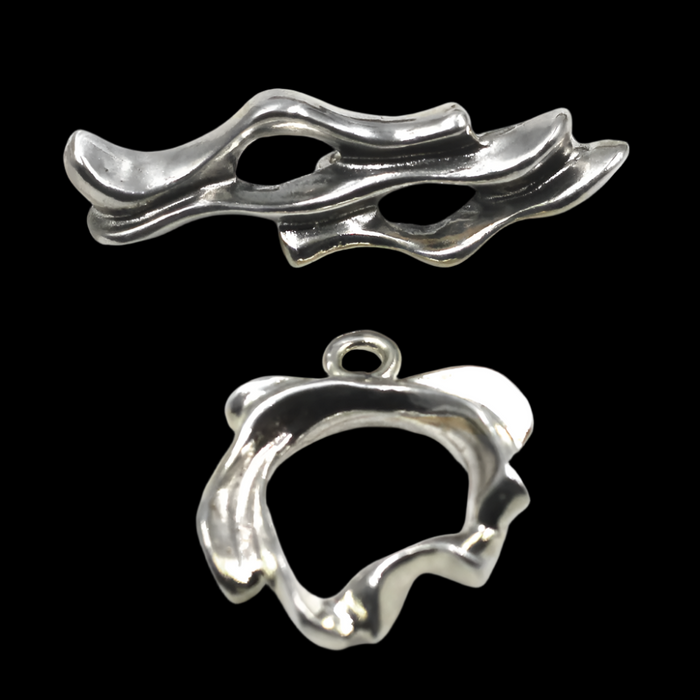(STG-068) Sterling Sculptural Toggle