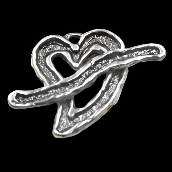 (STG-061) Sterling Heart Toggle