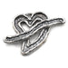 Sterling Heart Toggle