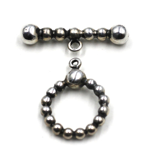 Sterling Beaded Toggle