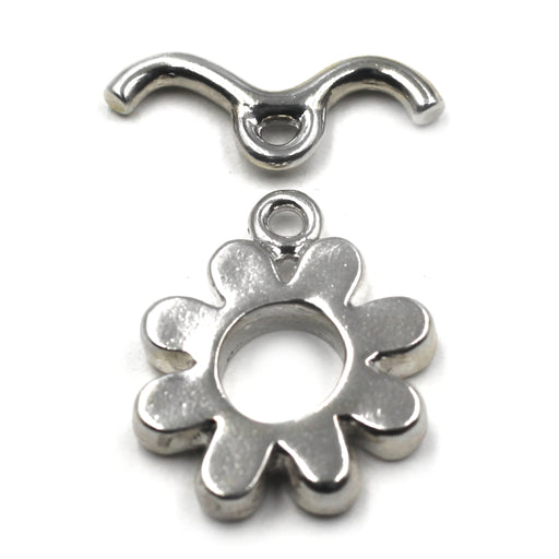 Sterling Flower Toggle