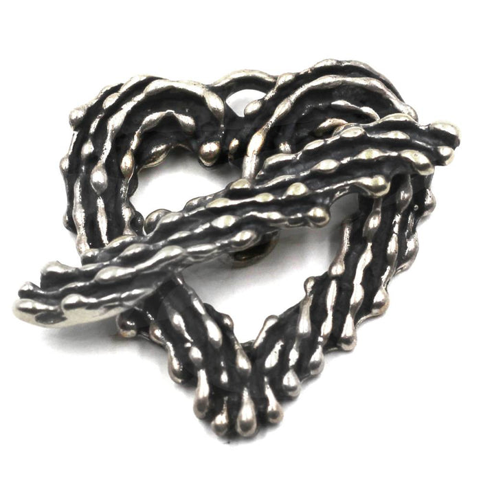Freeform Heart Sterling Toggle