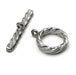 Sterling Silver Twist Toggle