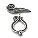  Heavy Sterling Swirl Toggle Clasp