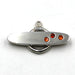 Sterling Toggle With Orange CZ