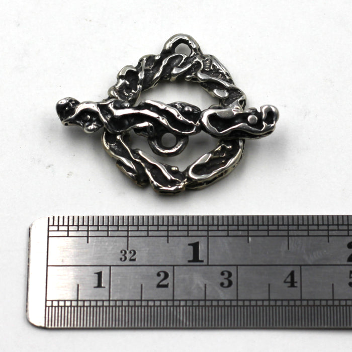 Sterling Freeform Toggle Clasp