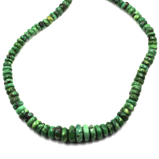 Graduated Green Turquoise Rondelles
