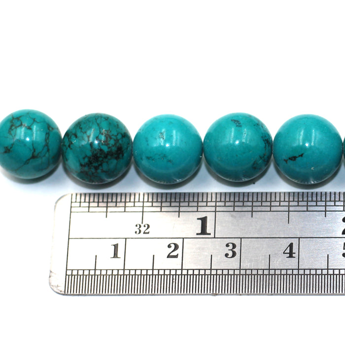 12mm Round Turquoise