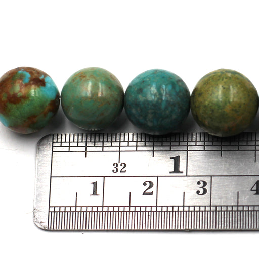 12mm Round Turquoise