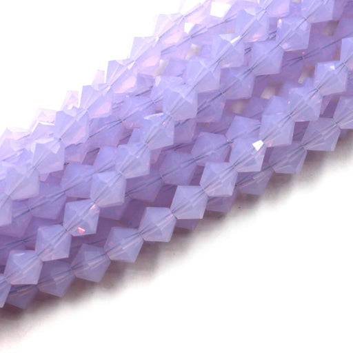 6mm Bicone Violet Opal Swarovski Crystal