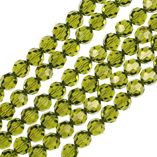 8mm Olivine 5000 Swarovski Crystal
