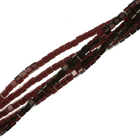 4mm Burgundy Swarovski Crystal