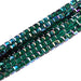 6mm Emerald AB Swarovski Crystal Cubes