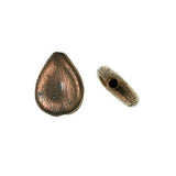 (bzbd123-9479) Bronze teardrop shaped bead - Scottsdale Bead Supply