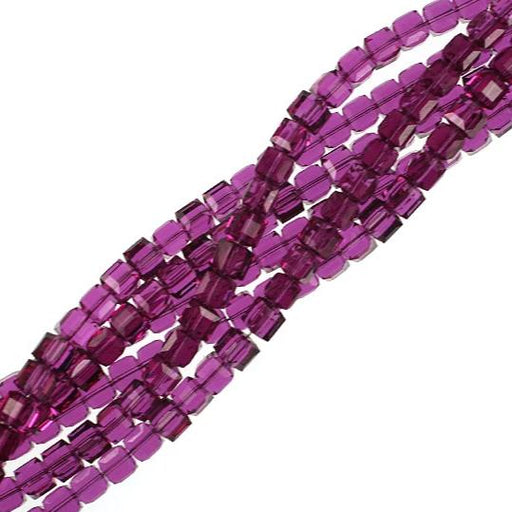 6mm Fuschia Swarovski Crystal