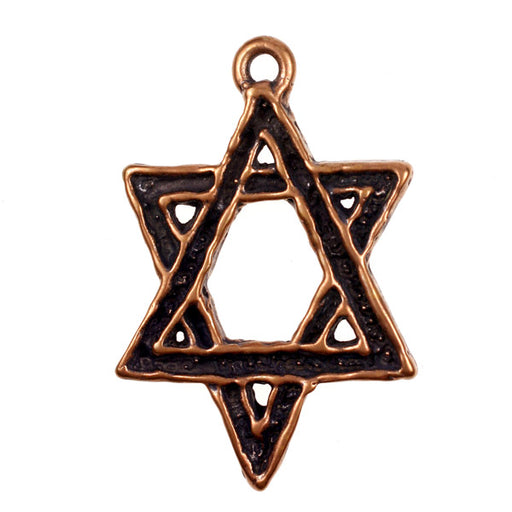 Bronze Star of David Pendant
