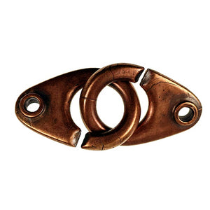 Bronze Split Ring Clasp (2 piece)