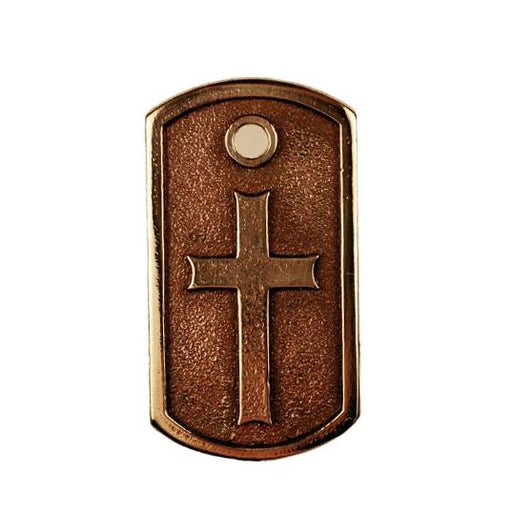 Bronze Cross Dog Tag