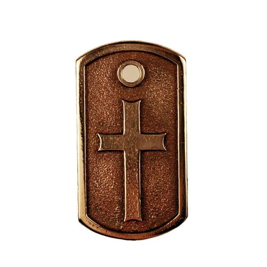 Bronze Cross Dog Tag