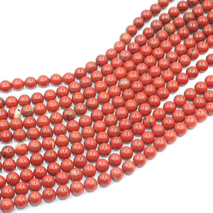 (redjasp013) 10mm Round Red Jasper