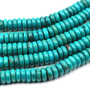10mm Turquoise Rondelles