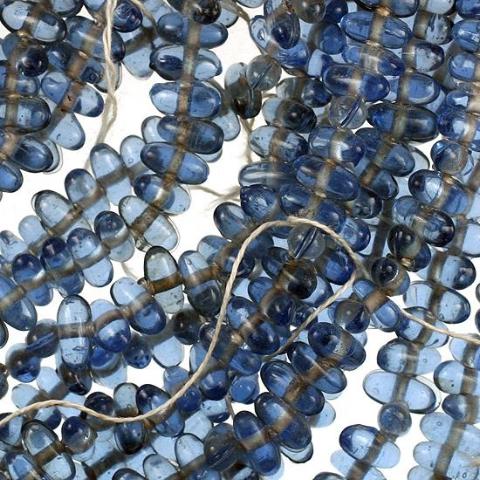 Blue India Lamp Beads