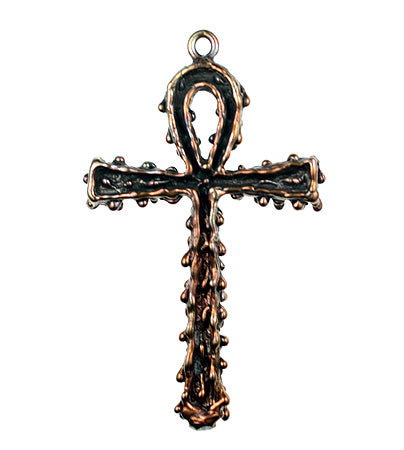 bzp321) Solid Bronze Ankh Cross