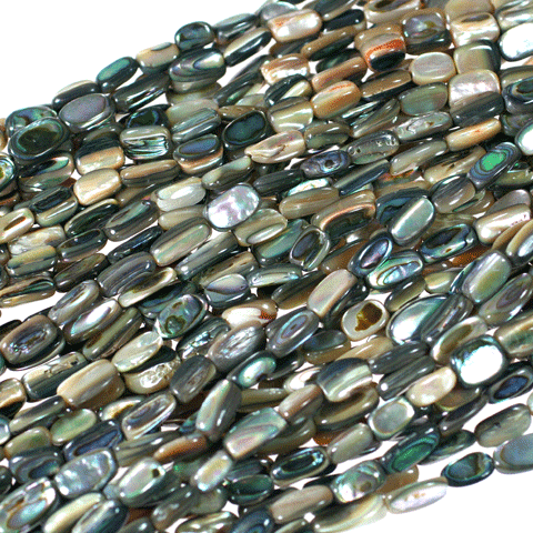 (abalone001) Abalone nuggets - Scottsdale Bead Supply