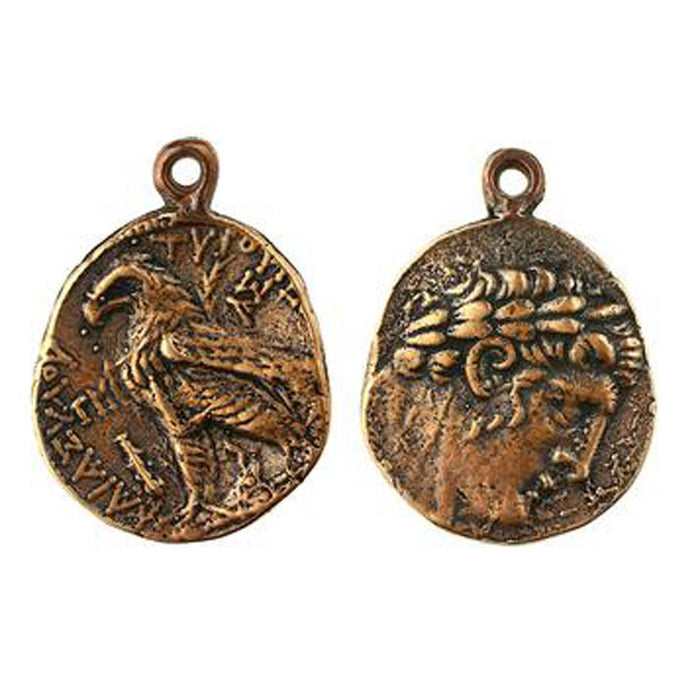 (bzrc016-010) Greek "Melkart-Herakle-eagle" coin (Reproduction)